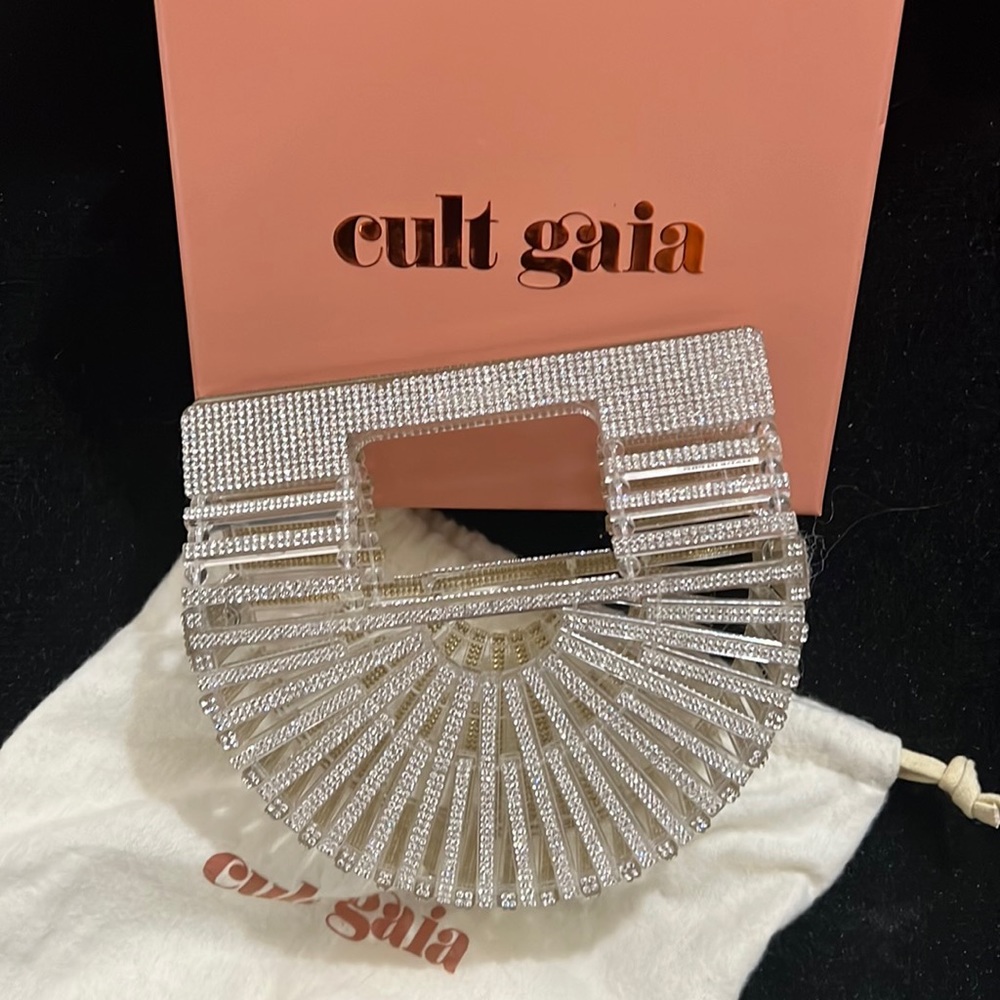 Cult Gaia Acrylic Arc Bag Small